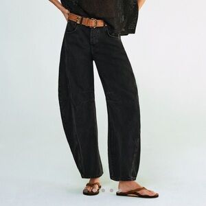 Free People We The Free Good Luck Barrel Jeans